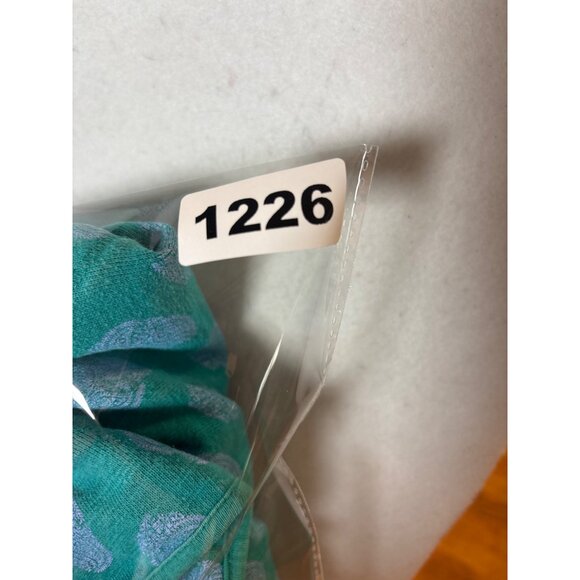 Orvis Womens Teal Paisley Print Half-Zip Pullover Large - Picture 11 of 11